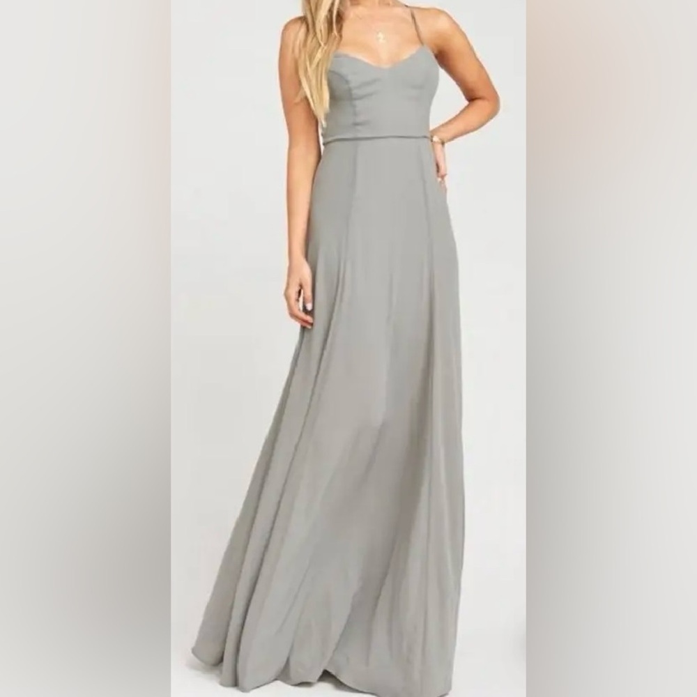 Show Me Your Mumu Godshaw Goddess Gown - Gray, Size Small, Brand New w/ Tag